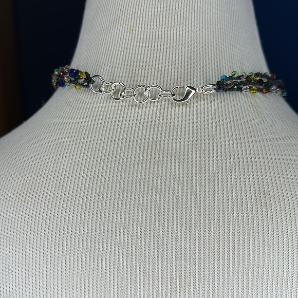 Crochet crystal choker - Picture 3 of 9